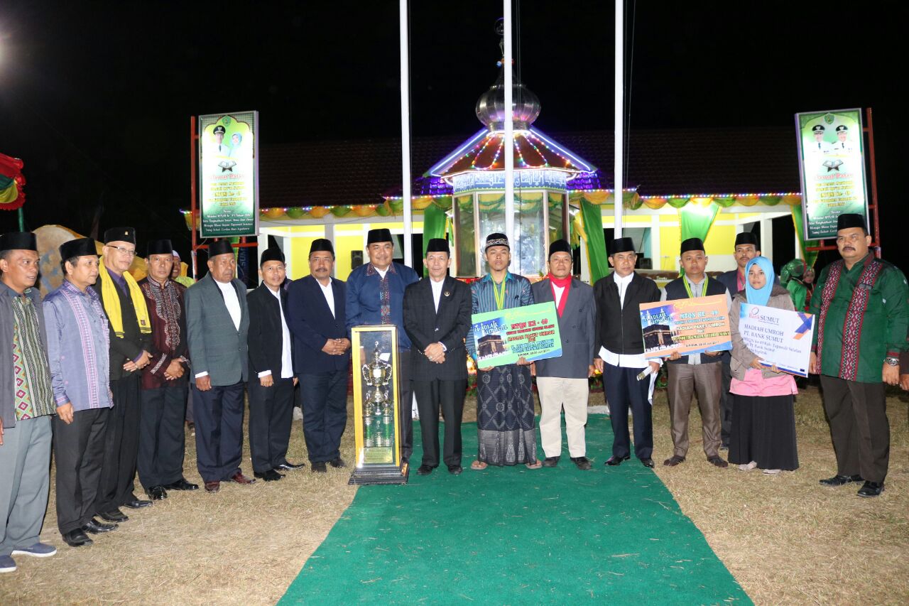 Sipirok Juara Umum MTQ ke-49 Tingkat Kabupaten Tapanuli Selatan